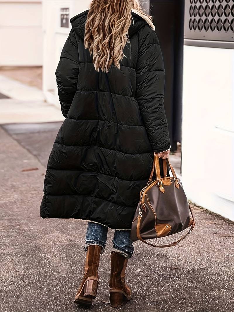 Chaqueta Acolchada Larga Con Capucha North - Image 4