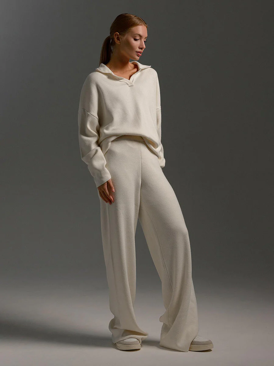 Conjunto de pantalón y jersey de punto Lotus - Image 6